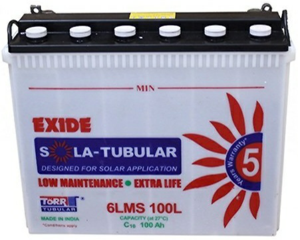 Exide Solar Battery - Tall Tubular - 6LMS100L